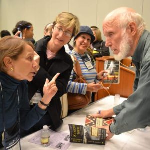 James W. Loewen (right) speaking to a standing room only audience at the 2011 National Council for the Social Studies Conference