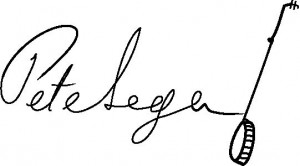 Pete Seeger Banjo Signature