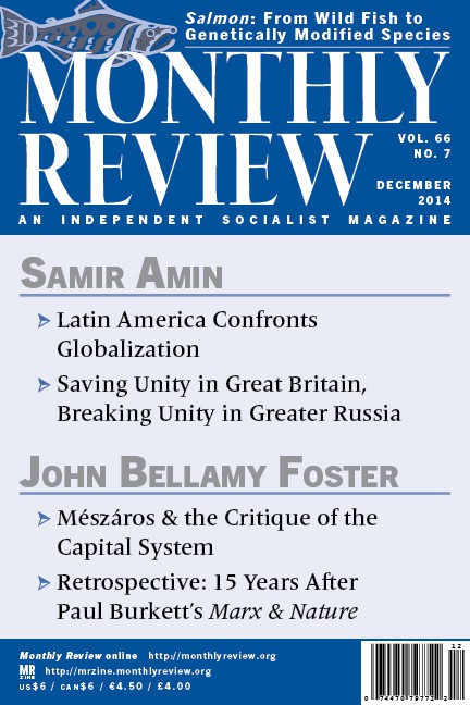 Monthly Review, December 2014 (Volume 66, Number 7)