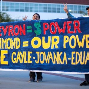 City Council members Gayle McLaughlin, Jovanka Beckles and Eduardo Martinez are all members of the anti-Chevron Richmond Progressive Alliance
