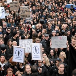 Black protest in Krakow