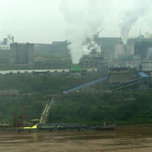 A factory along the Yangtze River in China