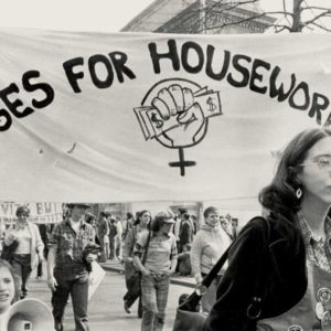 A Wages for Housework march in 1977