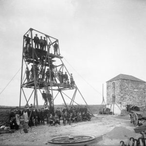 Workers at a mine in Knockmahon, County Waterford, Ireland in 1906