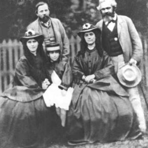 Engels, Marx with Marx’s daughters