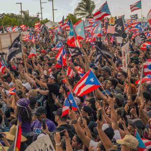 Protests in Puerto Rico in August of 2019