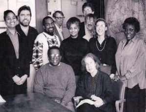 Staff of the American Committee on Africa,  1992; Jennifer Davis, front row, right 