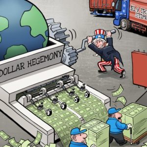 "Dollar hegemony" by Luo Jie for China Daily