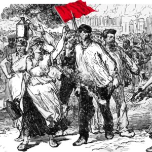 Illustration of the Paris Commune from Cassell's History of England