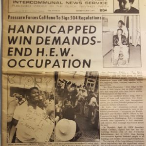 Handicapped Win Demands - End H.E.W. Occupation
