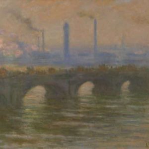 Painting of Waterloo Bridge (London) by Claude Monet