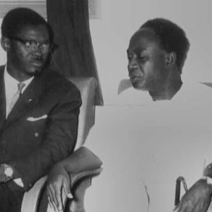 Patrice Lumumba (left) and Kwame Nkrumah