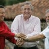 President Lula and presidents Hugo Chavez and Néstor Kirchner