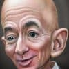 A caricature ofJeff Bezos