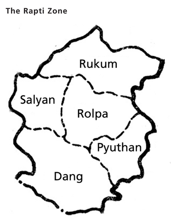 The Rapti Zone map